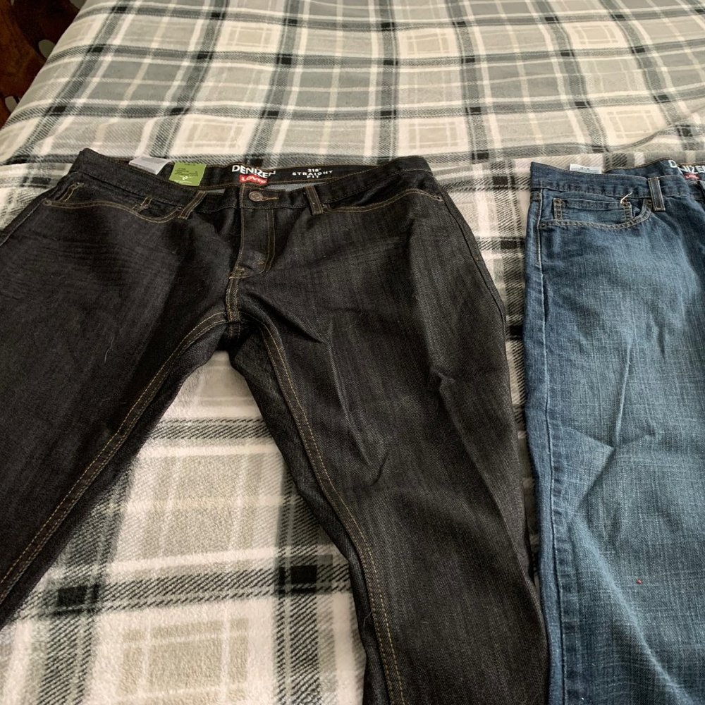 Men's Levis Denizen Jeans Two Pairs 36 by 30